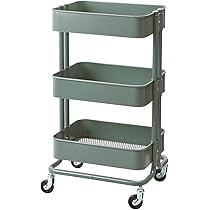 【新品未使用】IKEA イケア ロースコグ ワゴン ブラック 匿名発送 RÅSKOG ロースコグ ワゴン, ブラック, 28x38x61 cm - IKEA